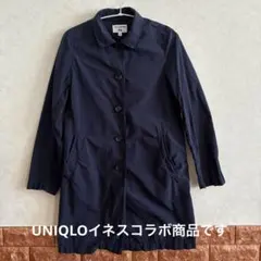 【希少】ユニクロ INES ステンカラーコート Sサイズ　ネイビー　最終お値下げ