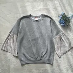 burself トレーナー　スウェット　トップス　グレー