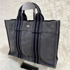 HERMES エルメス フールトゥ トートバッグ PM グレー B5可