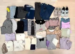 女の子150まとめて31点★ピンクラテ／ALGYアルジー／NB22cm／瞬足