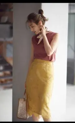 PROPORTION プロポーション　レースタイトスカート3