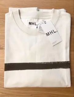 【美品/24ss】MHL. マーガレットハウエル　Tシャツ　ライン　アイボリー 2026年最新】マーガレットハウエルtシャツの人気アイテム - メルカリ