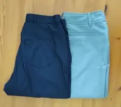 卓球 審判 神奈川スタイル ネイビー.グレー 夏物パンツ L 2枚セット