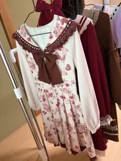 y2k axes femme 花柄 ワンピース クラシカル クラロリ 森ガール - メルカリ