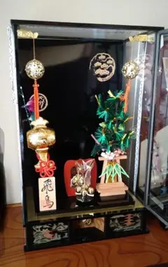 昭和レトロ 羽子板 ガラスケース付 大型 オルゴール動作品 アンティーク 羽子板ガラスケースのみ①※送料キャンペーン中のみのお値段6月16日まで