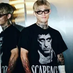 SCARFACE スカーフェイス 『XLサイズ』 Tシャツ ブラックのサムネイル