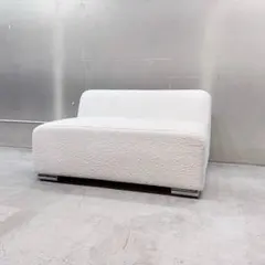 smoo moaninブークレアームレスソファ1シーター