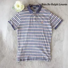 ポロバイラルフローレン 半袖ポロシャツ S メンズ ボーダー コットン100