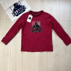 XLARGE KIDS 襟ロゴボックス 長袖Tシャツ　エクストララージ　ゴリラ