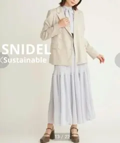 SNIDEL Sustainable ダブルジャケット 0サイズ（S相当）