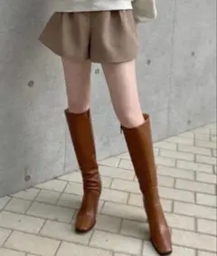 acym アシームBetty skinny ロングブーツ ブラウン