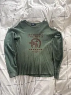 00 y2KPolo Ralph LaurenワッフルロンTグリーン L