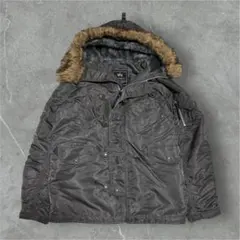 アルファ　n-3b ミリタリージャケット　ファージャケット　Mサイズ