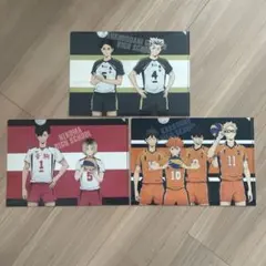 ハイキュー クリアファイルセット 音駒 梟谷 烏野