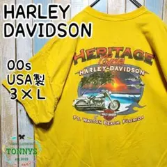 ☆ハーレーダビッドソン☆半袖Ｔシャツ☆00s☆USA製☆両面プリント☆３ＸＬ