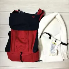 Aprica 赤/黒 メッシュ 抱っこひものサムネイル