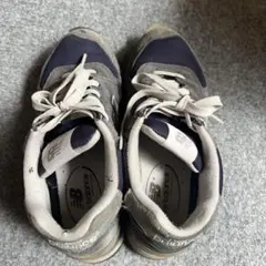 New Balance グレー ネイビー スニーカー