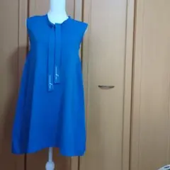 【★土日限定値下げ★】★to be アニエス・ベー★青色ノースリーブチュニック