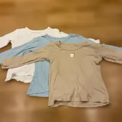 西松屋　長袖肌着 3枚セット パンモチーフ