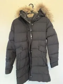 PYRENEX ブラック ロングダウンジャケット JP 36