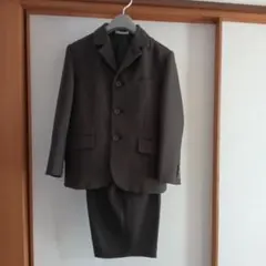 ダークブラウン スーツセット ホワイトシャツ付き