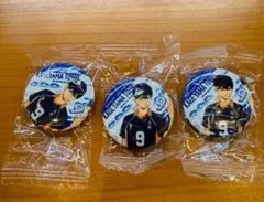 ハイキュー‼︎ くら寿司　影山飛雄 缶バッジ 3個セット