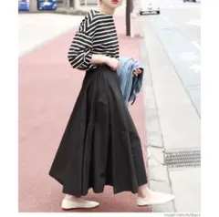 coca ハリ感サーキュラーロングスカート フレア Aライン ロング丈