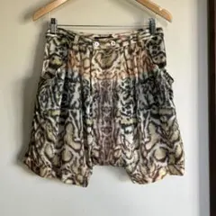 ZUCCa アニマルプリント ワイドショートパンツ