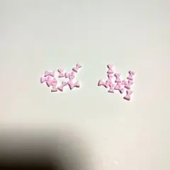 M様専用 　リボンネイル パーツ ピンク 20個 C