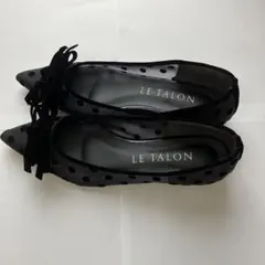 LE TALON ドット柄 リボン パンプス　21.5cmのサムネイル