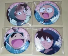 忍たま乱太郎　お花見　缶バッジ　善法寺伊作・土井半助・乱太郎・しんべヱ　計4点