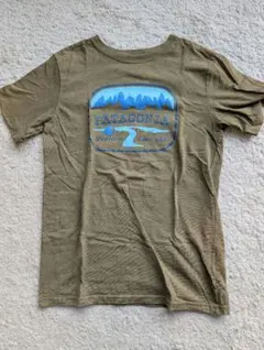 PATAGONIA オリーブグリーン Tシャツ　12歳