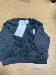 新品　ムーミン ふわふわトレーナー 100cm グレー　起毛素材