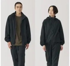 無印良品 撥水ナイロンウィンドブレーカー紳士Ｓ・黒　商品番号：12746119のサムネイル