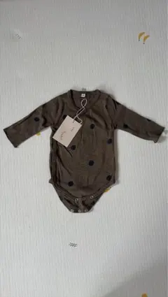 organic zoo ドット柄ロンパース 3-6m