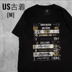 [US古着]NTVS製 「VHS Movies」映画タイトル Tシャツ ブラックのサムネイル
