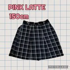 PINK-latte チェック柄スカート 150cm