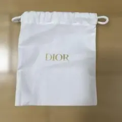 Dior ディオール 巾着 ポーチ ロゴ入り ギフト袋 ホワイト