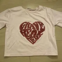 ハートロゴ ピンク 長袖Tシャツ INGNI