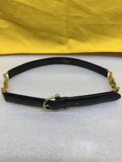 CELINE 黒 レザー ベルトのサムネイル