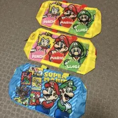 【新品未使用】スーパーマリオ　ミニバッグ3枚セット
