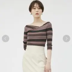 FRAY I.D ドレープデコルテリブニットのサムネイル