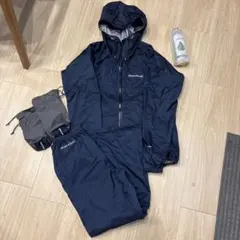 mont-bell GORE-TEX レインスーツ(上下セット) ネイビー