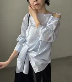 カプリシュレマージュ アシメリボンブラウス