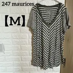 247 maurices 【M】ボーダー 半袖Tシャツ