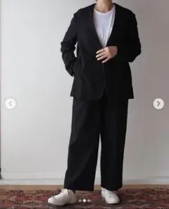 値下げ【美品】ゴーシュ フラッフィーコットン　ワイドパンツ