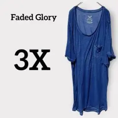 Faded Glory【3X】 トップス Tシャツ 半袖 シンプル カジュアル