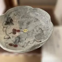 清水焼　波型陶器鉢　直径約18cm 新品未使用品 箱入り