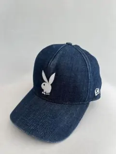【NEW ERA×PLAY BOY】デニム ウサギ ロゴ キャップのサムネイル