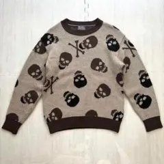 ヒステリックグラマー SKULL スカル ドクロ 総柄ニット セーター
